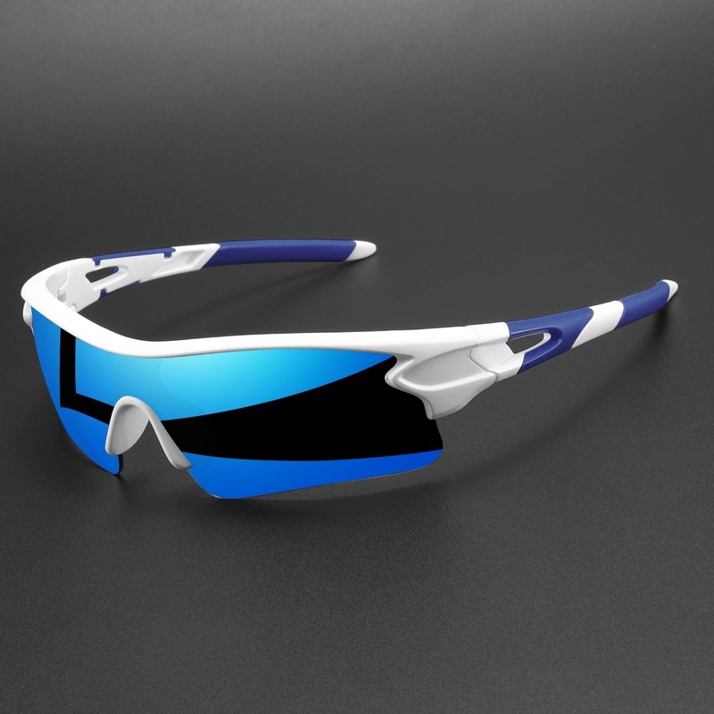 UV400 Polarized Sports Sunglasses for Cycling – Lightweight Wraparound Eyewear
