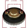 40 mm chrome fuel cap suitable for Zündapp Kreidler Hercules