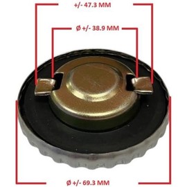 40 mm chrome fuel cap suitable for Zündapp Kreidler Hercules DKW KTM Puch Simson