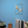3 Pcs Gold Metal Wall Decor Golden Leaf Wall Hanging
