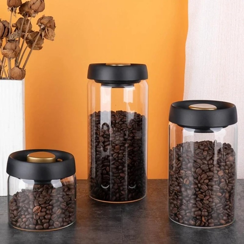 Barfeery Coffee Beans Vacuum Sealed Tank Household Moisture-Proof Air Extraction