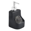 10oz Ceramic Dish Soap Dispenser with Sponge Holder for Kitchen