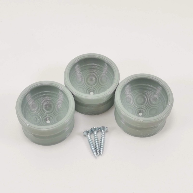 Dampener Feet Squash Ball Cup Attachment (4x, Grey)