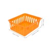 NUOBESTY 6pcs Plastic Desktop Storage Stationery Organizers Colorful Baskets for