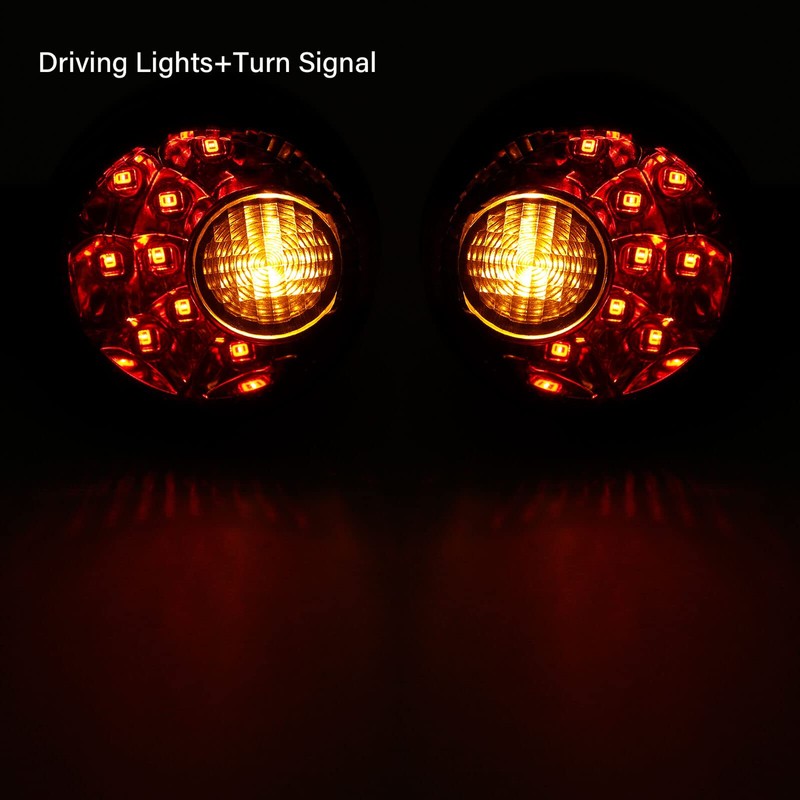 TCMT Rear Turn Signals Indicators LED Light Fit For Harley