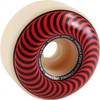 60mm Spitfire Wheels Formula Four Classic Swirl White w/Red Skateboard