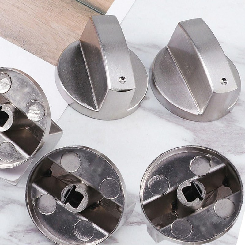 Esforzarse Pack of 4 Gas Stove Knobs, 6 mm Rotary