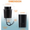 [6 Pack] CLOUDY BAY 9W Well Lights Landscape LED In