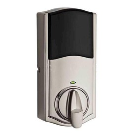 Kwikset 9260CNT-26S Contemporary SmartCode Keypad Electronic Deadbolt SmartKey Bright Chrome Finish