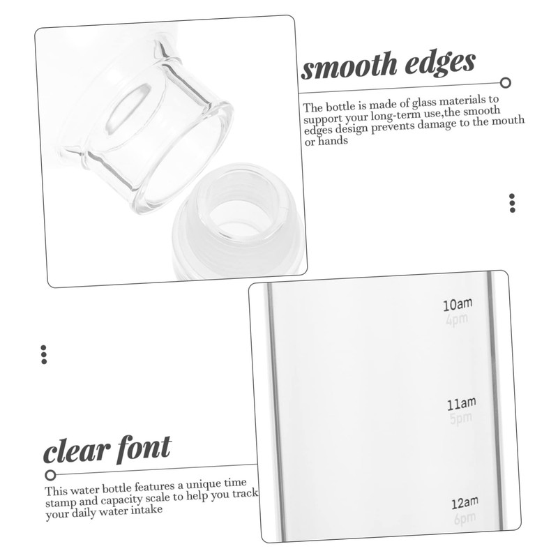 BIUDECO Hydration Tracker Water Bottle Portable Plastic Drinking Cup with