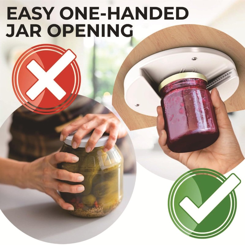 One Piece Convenient Gripper Tool Bottle Opener Easy Install Jar