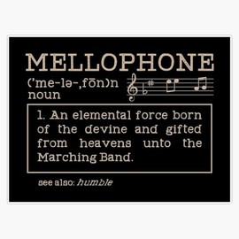 Leyland Designs Mellophone Definition Gift/Present Bumper Sticker Window Water Bottle Decal 5""