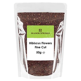 Hibiscus Flowers Fine Cut Loose Tea 50g by Manor Springs