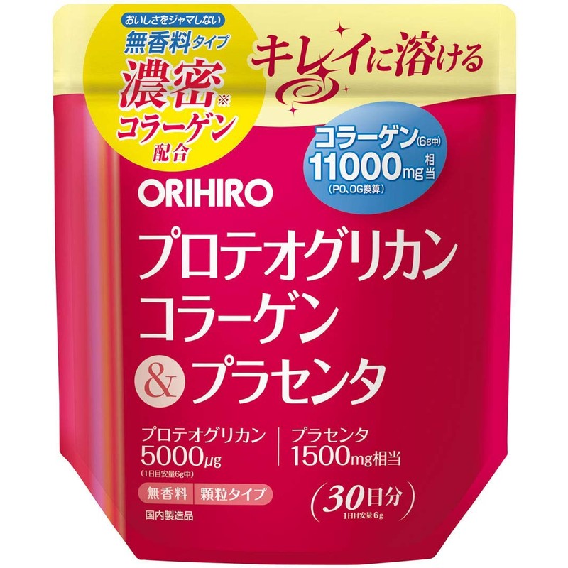 Orihiro Proteoglycan Collagen & Placenta, 6.3 oz (180 g) x