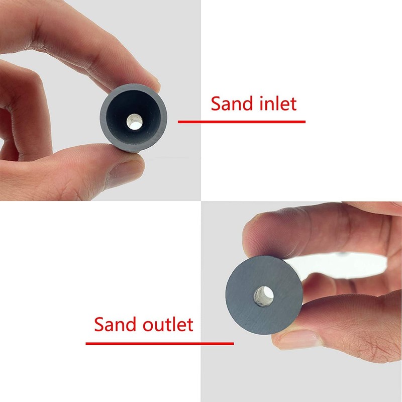 Fowecry 2 Pack 35X20X6mm Boron Carbide Air Sandblaster Nozzle Sandblasting