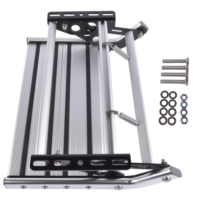 Flynsu Manual RV Step Single Ladder Step Telescopic Folding RV