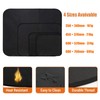 Fire Bowl Mat, Fire Pit Underlay, 3 Layers, Large, Black,