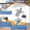 sourcing map Push Plunger Lock with Keys & Screws &