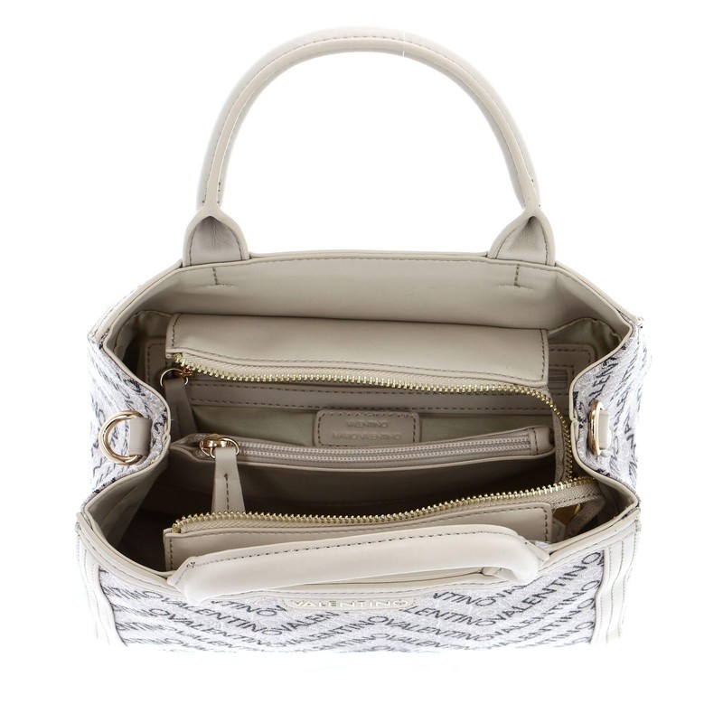 Valentino Women's Blizzard Shopping Bag, Ecru/Multi, casual