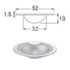 Andexi Washstand, Garbage Receptor, Punching, Garbage Catcher, Stainless Steel, Drain