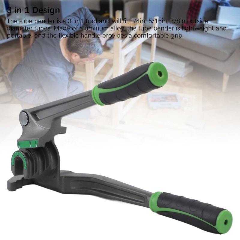 Bewinner 3-In-1 Tubing Bender - 180° 1/4in 5/16in Tube Bender,