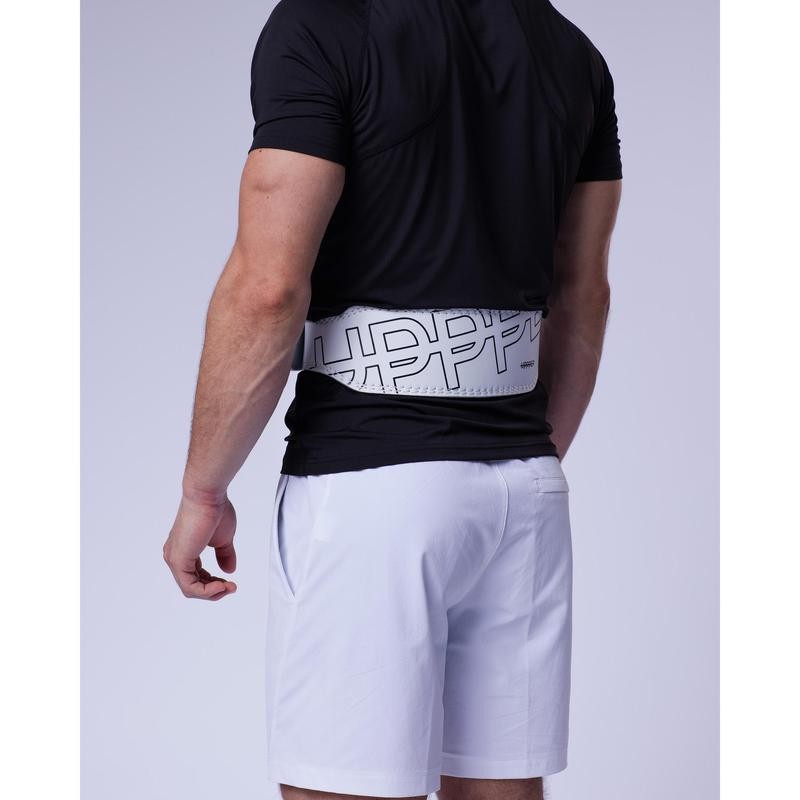 UPPPER Lifting Belt White | Premium Fitness Gear - Size: