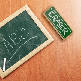 Imagination Generation Chalk and Dry Erase Board Black Felt Eraser for School Home or Office