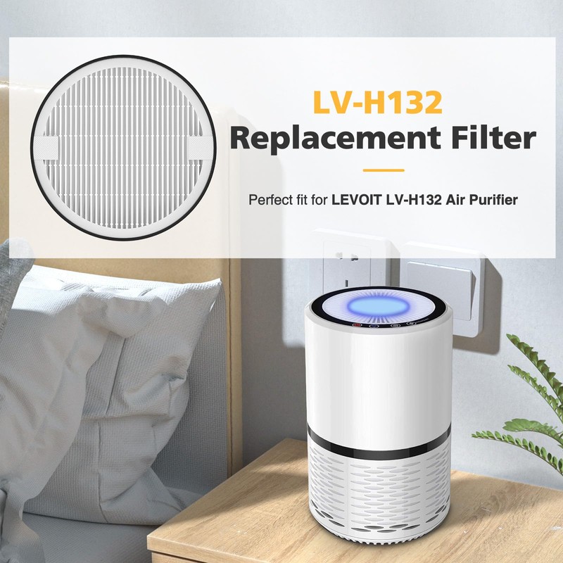 LV-H-132 Replacement Filter Compatible with LEVOIT LV-H-132 Air Puri-fier Replacement