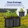 iPower 10-Pack 10 Gallon Plant Bags Heavy Duty Thickened Nonwoven