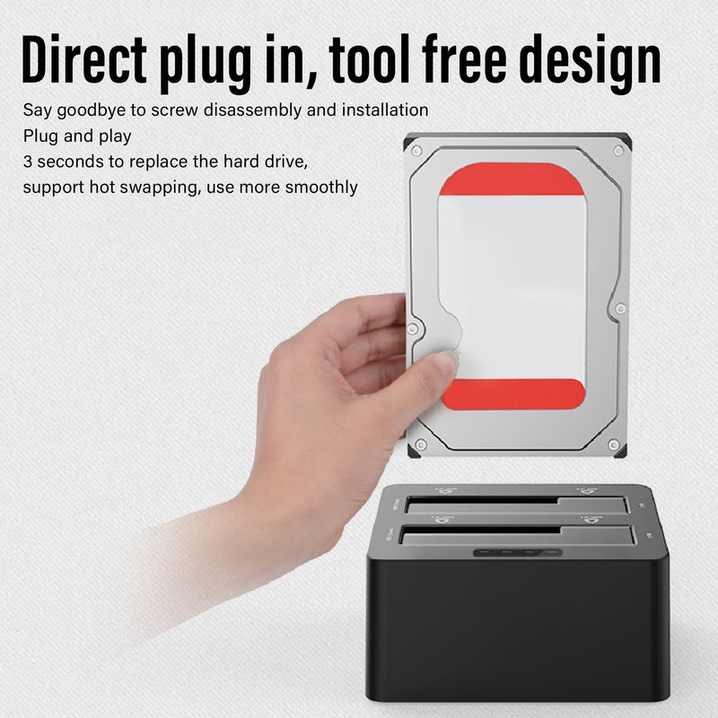 USB C 3.0 to SATA External Hard Drive Dock Support