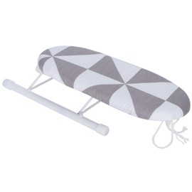 Duokon Tabla de Planchar Plegable, Tabla de Planchar con Placa de Descanso de Hierro Patas de Ajuste de Altura Múltiple Pies Antideslizantes para Viajes en Casa Al Aire Libre(F)