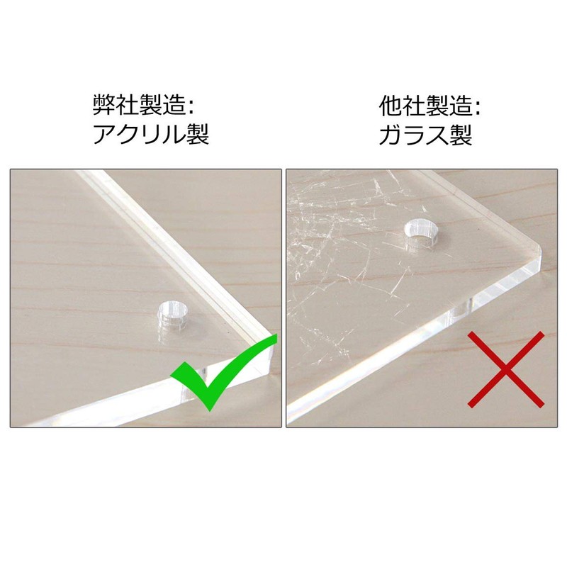 NIUBEE Acrylic Photo Frame, Transparent Picture Frame, Horizontal Tabletop Display,