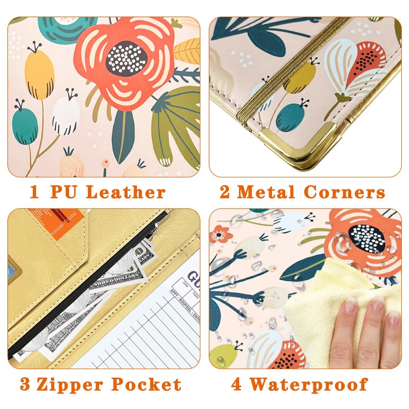 YeeCASE Server Book, Painted Server Books for Waitress, Durable Leather