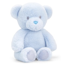 tachi Baby Plush Toy Bear Large 25 cm, Cuddly Toy Teddy Blue, Sitting Stuffed Toy Bear