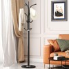 HOMEFORT Coat Rack Stand, Freestanding Coat Tree with Natural Marble