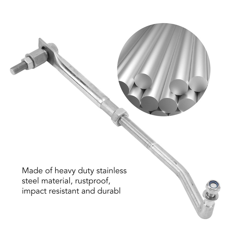 aqxreight Steering Tie Rod,Outboard Motor Steering Link 265‑315mm Adjustable Stainless