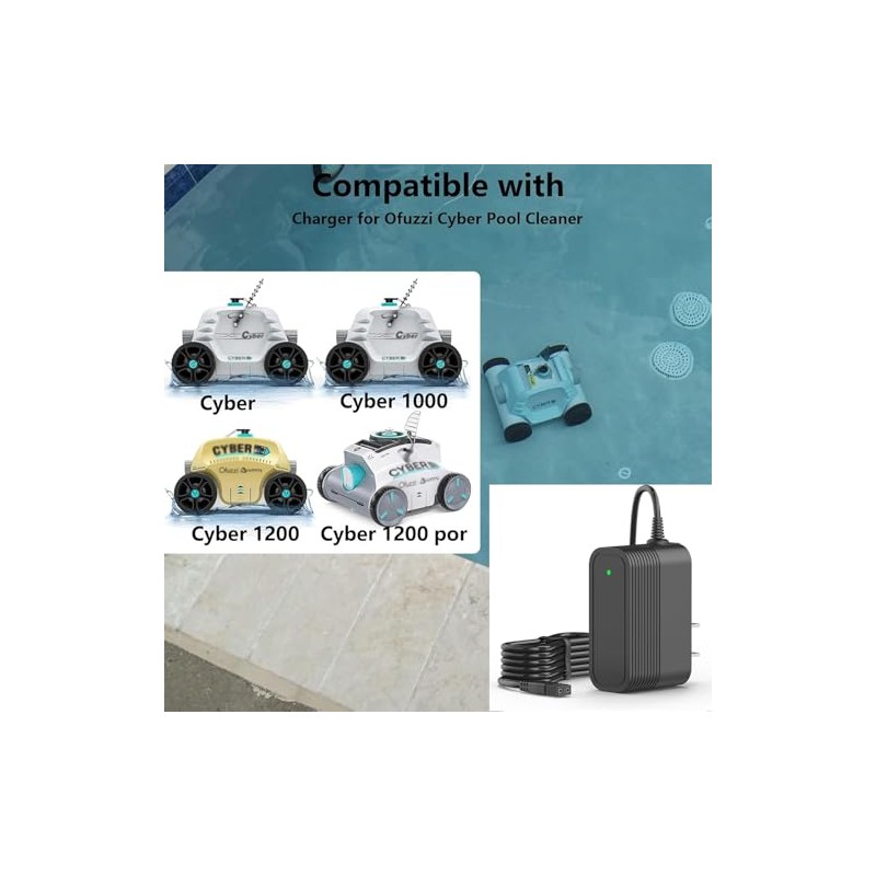 Replacement Charger for Ofuzzi Cyber Robotic Pool Cleaners