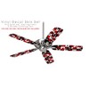 Checker Graffiti - Ceiling Fan Skin Kit fits most 42