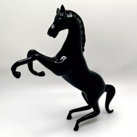 Murano Glass, 4 1/2 inches, Handcrafted Unique Standing Arabian Horse Figurine