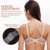 GUKOY Clear Invisible Bra Strap 4 Pairs (15mm)