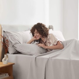 Nestl Extra Deep Cal King Sheet Set - 6 Piece Breathable & Cooling Sheets - Hotel Luxury Bedding Set w/18-24 Inch Extra Deep Pockets - Easy Fit - Super Soft, Wrinkle Free & Comfy - Linen