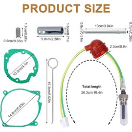 7PCS Glow Plug Repair Kit, 12V 5KW 8KW Parking Diesel Heater Glow Ignition Plug Kit with Filter and Removal Fitting Tool, Car Air Diesel Parking Heater Accessories for Car Truck Boat