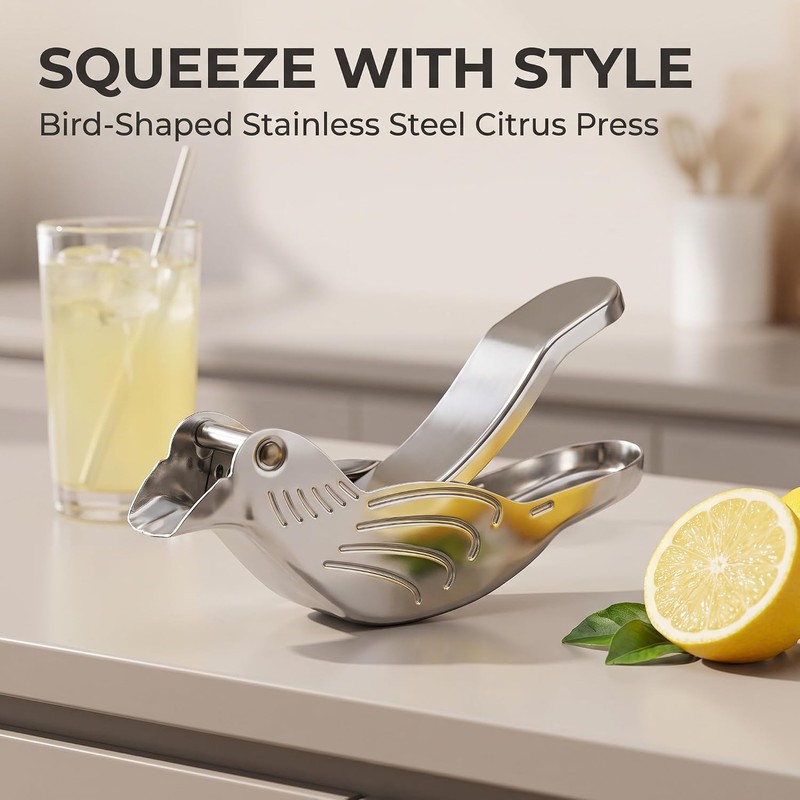 Stainless Steel Lemon Manual Lemon Juicer Squeezer Bird Shape Lemon