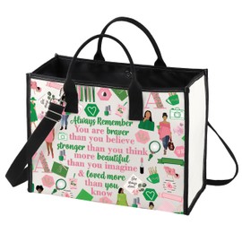 LEVLO Sorority Make up Bag Greek Sorority Gift You Are Braver Stronger Smarter Than You Think Makeup Zipper Pouch Bag, AK LT, Cosmetic Bag