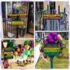 Mardi Gras Street Signs Decorations Both Sided Printed PVC New