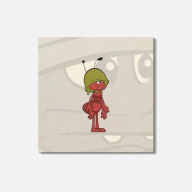 Unbranded Maya The Bee Paul Animal 4'' X 4'' Square Wooden Coaster