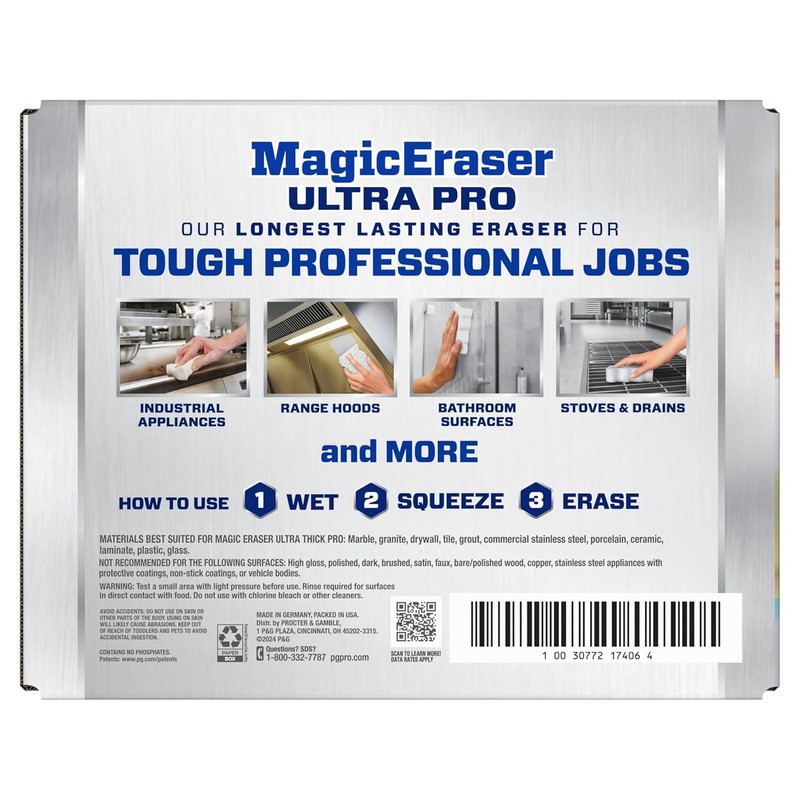 P&G Professional Mr. Clean Magic Eraser, Multi-Purpose Cleaner, 26 Count,