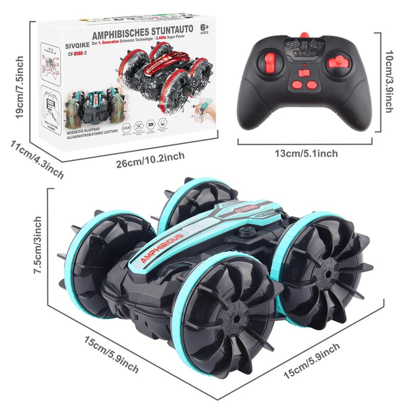 SIVQIKE 4WD Remote Controlled Car, Gesture Sensor, Waterproof RC Stunt