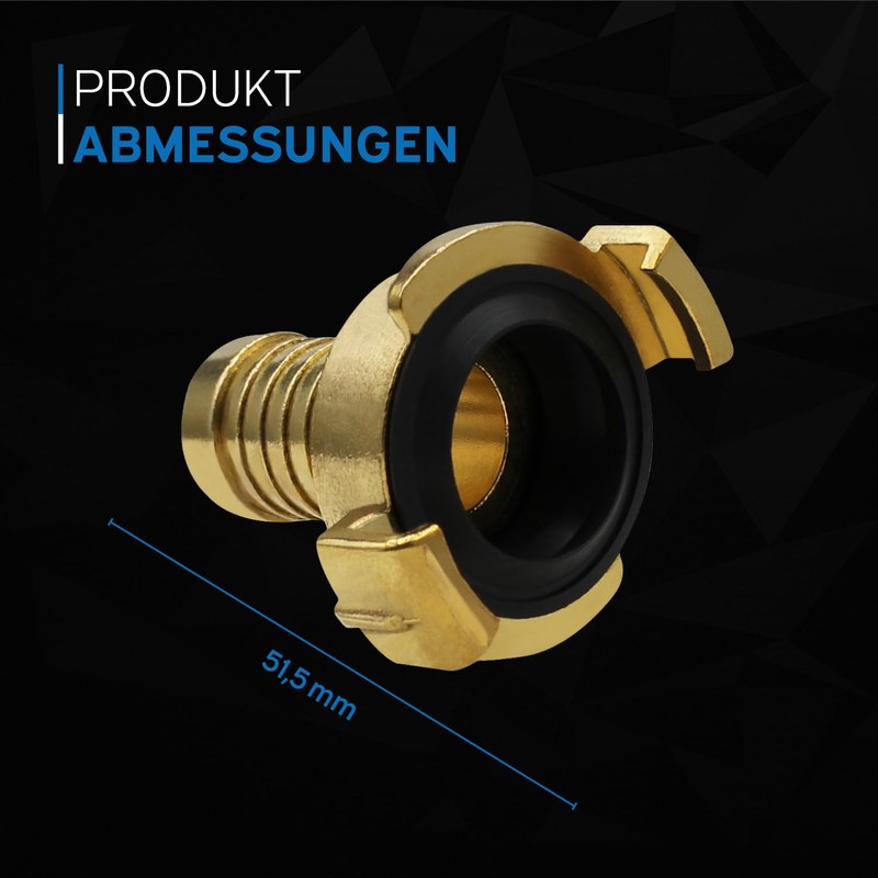 kör4u Quick Coupling 3/4 Inch for Hose, Hose Coupling Made