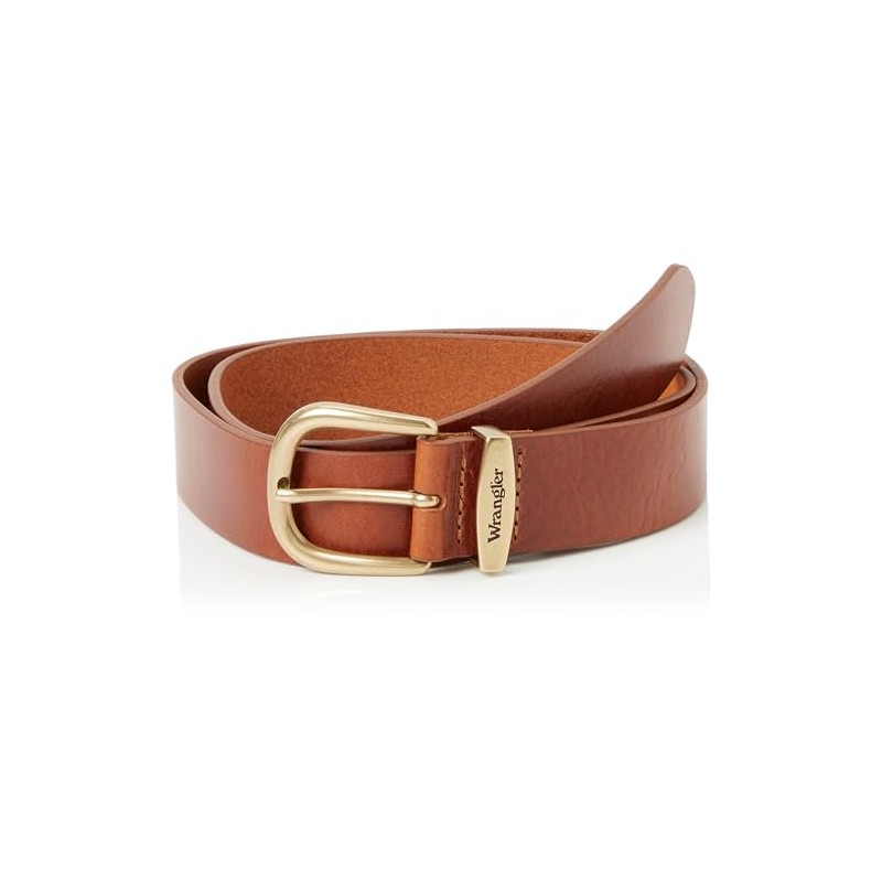 Wrangler Men's Easy Belt, Cognac